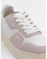 SNEAKERS BLAUER DONNA LEATHER WHITE/ROSE S4ADEL01/LES-PIN/YEL