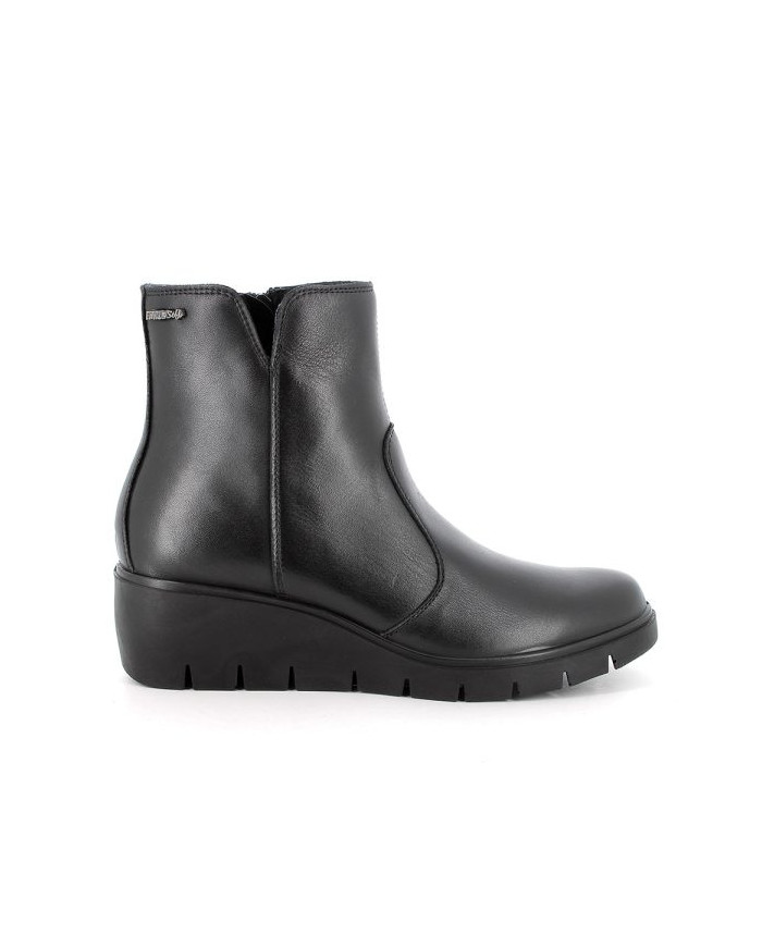 STIVALETTI ENVAL SOFT DONNA NERO ZIP LATERALE ZEPPA 5CM 6766400