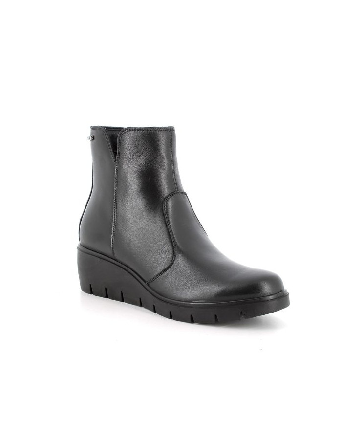 STIVALETTI ENVAL SOFT DONNA NERO ZIP LATERALE ZEPPA 5CM 6766400
