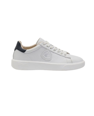 SNEAKERS BLAUER UOMO BUCK/LEA  S5BUCK01/LEA/BUCK01-WHITE/NAVY