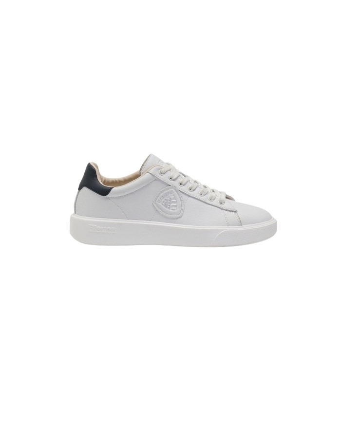 SNEAKERS BLAUER UOMO BUCK/LEA  S5BUCK01/LEA/BUCK01-WHITE/NAVY