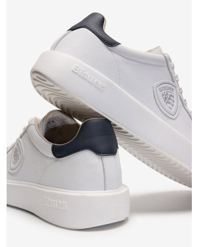 SNEAKERS BLAUER UOMO BUCK/LEA  S5BUCK01/LEA/BUCK01-WHITE/NAVY