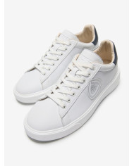 SNEAKERS BLAUER UOMO BUCK/LEA  S5BUCK01/LEA/BUCK01-WHITE/NAVY