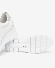 SNEAKERS NEROGIARDINI DONNA CILE BIANCO T.GIOVE BIANCO/GRIGI ETOILE ARGENTO EVA AGOSTA E615221D/707
