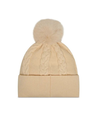 BERRETTO LIU JO DONNA BEANIE CON PONPON OAT MILK 2F5058 M0300 30003