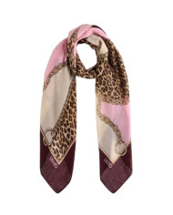 FOULARD  LIU JO DONNA CHAIN ANIM RED AUBERGINE 120X120CM 2F5074 T0300 91718