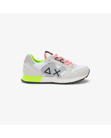 SNEAKERS SUN68 BAMBINO BOY'S JAKI FLUO (TEEN) Z36317T 01 BIANCO 