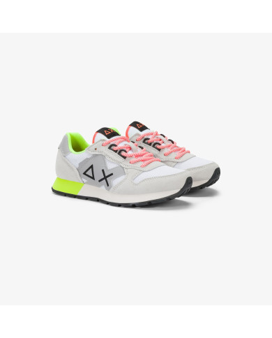SNEAKERS SUN68 BAMBINO BOY'S JAKI FLUO (TEEN) Z36317T 01 BIANCO 