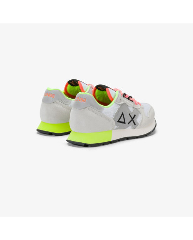 SNEAKERS SUN68 BAMBINO BOY'S JAKI FLUO (TEEN) Z36317T 01 BIANCO 