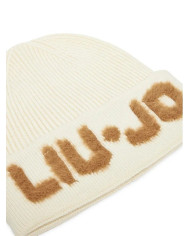 BERRETTO LIU JO DONNA BEANIE CON TAG BIANCO LANA 2F5059 M0300 10701