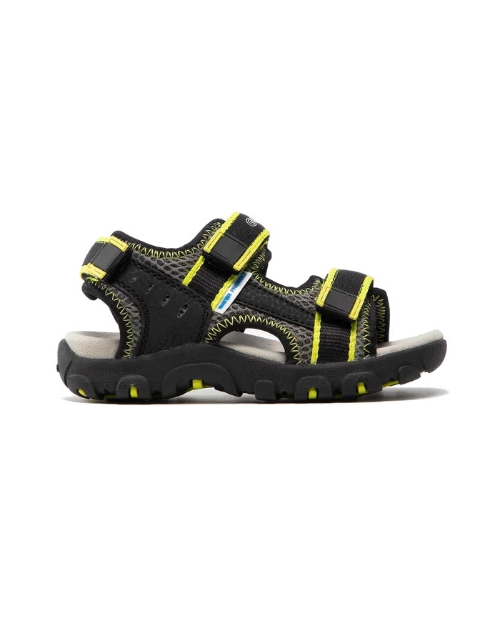 SANDALI GEOX BAMBINO STRADA   BLACK/FLUO YELLOW J1524A 014CE C9151 TG:26/27