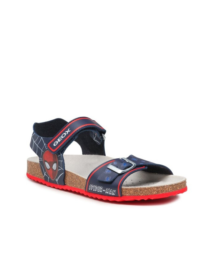 SANDALI  GEOX JUNIOR J GHITA SPIEDERMAN NAVY/RED J358LC 000BC C0735