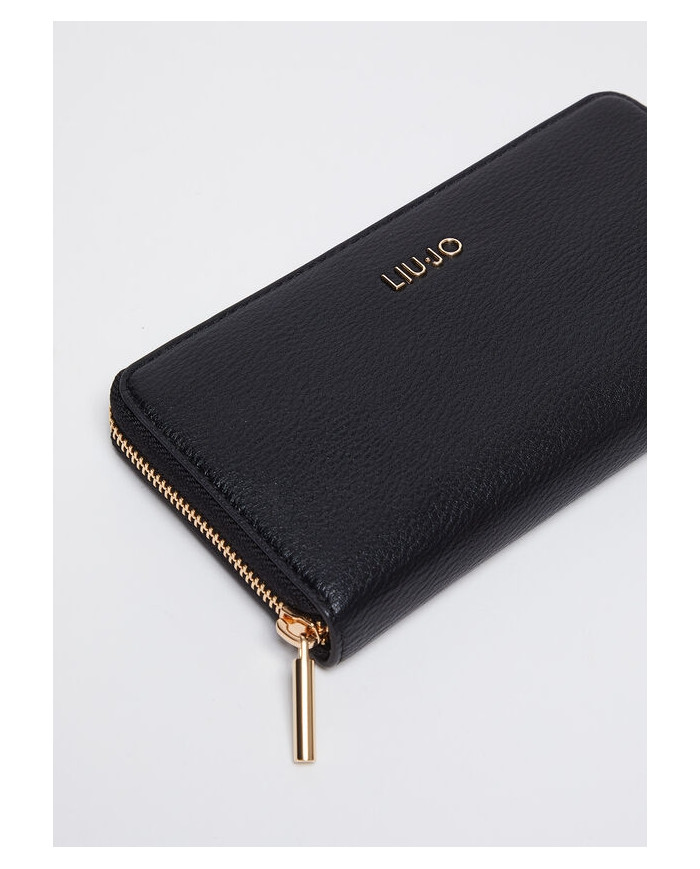 PORTAFOGLIO LIU JO  ECS M ZIP BLACK 19X2X10CM AF4281 E0037 22222