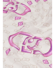 SCIARPA SCIALLE LIU JO DONNA STOLA ROSA LOGO MONOGRAM 90X180CM 2A5029 T0300 X0661