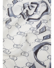 SCIARPA SCIALLE  LIU JO DONNA STOLA NERO LOGO MONOGRAM  90X180CM 2A5029 T0300 22222