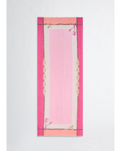 SCIARPA SCIALLE  LIU JO DONNA STOLA ROSA 70X180CM 2A5025 T0300 72624