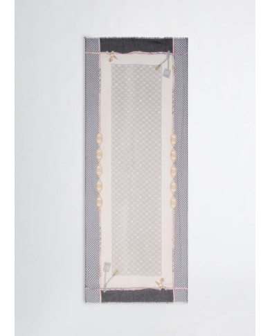 SCIARPA SCIALLE  LIU JO DONNA STOLA NERO 70X180CM 2A5025 T0300 22222
