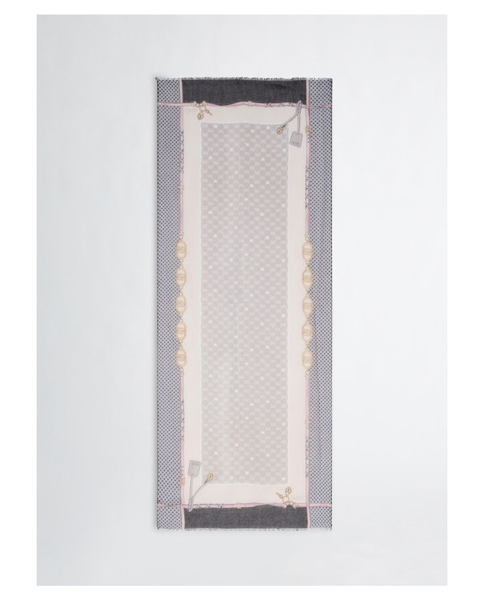 SCIARPA SCIALLE  LIU JO DONNA STOLA NERO 70X180CM 2A5025 T0300 22222