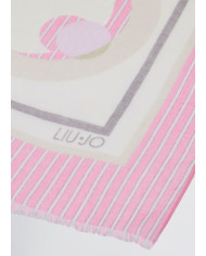 SCIARPA SCIALLE  LIU JO DONNA STOLA MIX PRINT ROSA  70X180CM 2A5051 T0300 M9359