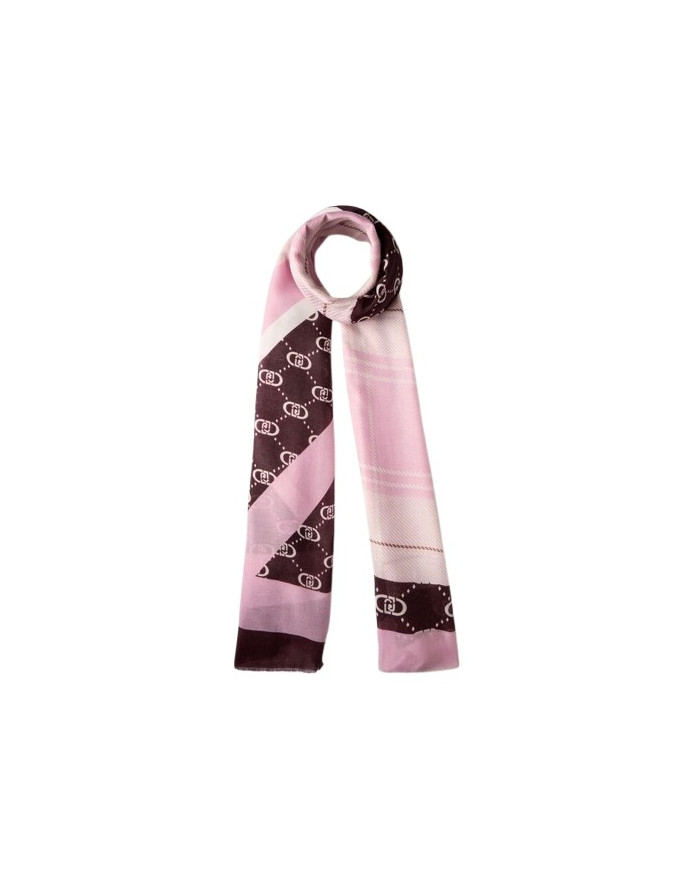 SCIARPA SCIALLE  LIU JO DONNA STOLA CHECK ROSA 70x180CM 2F5072 T0300 43204