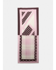 SCIARPA SCIALLE  LIU JO DONNA STOLA CHECK ROSA 70x180CM 2F5072 T0300 43204