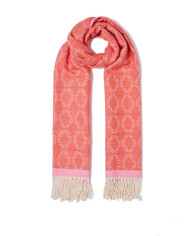 SCIARPA LIU JO DONNA STOLA ROSA CON LOGO 2F3078 T0300 09933