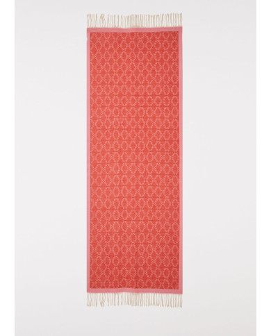SCIARPA LIU JO DONNA STOLA ROSA CON LOGO 2F3078 T0300 09933
