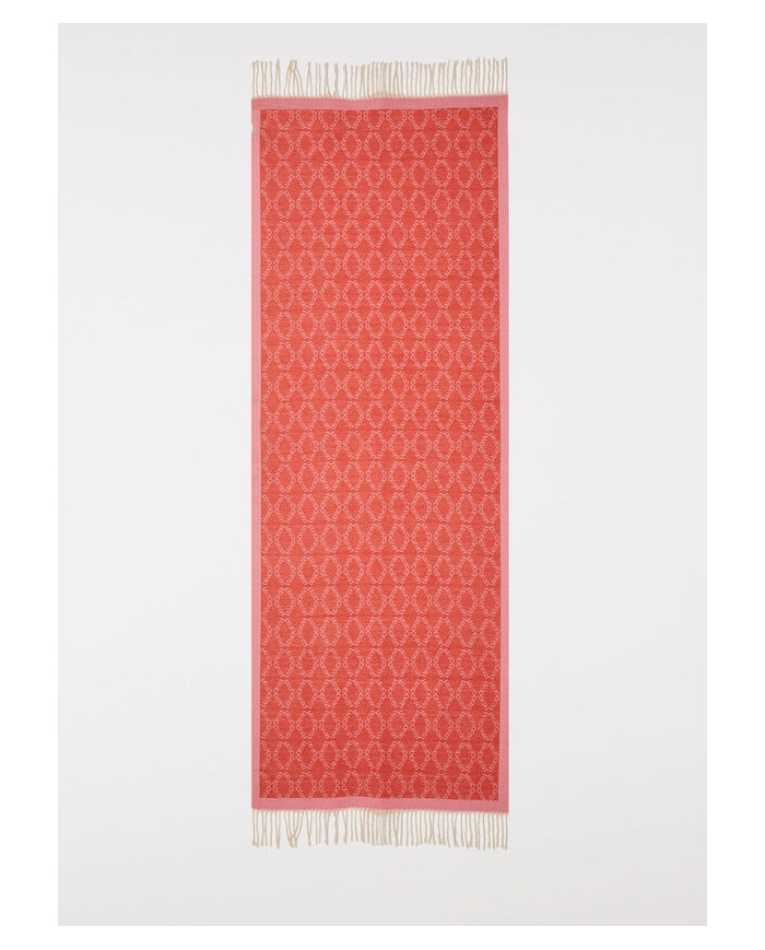 SCIARPA LIU JO DONNA STOLA ROSA CON LOGO 2F3078 T0300 09933