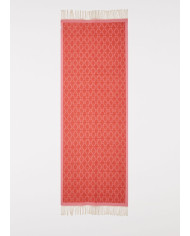 SCIARPA LIU JO DONNA STOLA ROSA CON LOGO 2F3078 T0300 09933