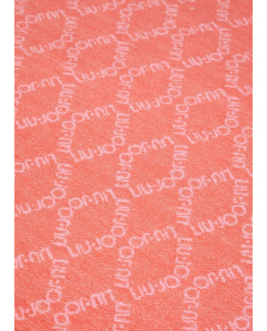 SCIARPA LIU JO DONNA STOLA ROSA CON LOGO 2F3078 T0300 09933