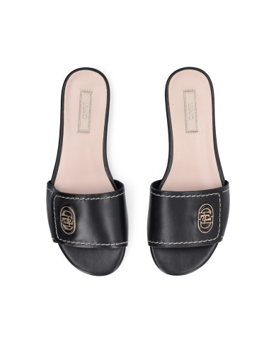 CIABATTE LIU JO DONNA SANDY 03 - SLIPPER CALF BLACK SA6127P010222222