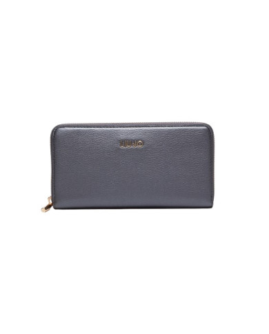 PORTAFOGLIO LIU JO  ECS S BIFOL ANTRACITE GRANDE ZIP 19X2X10CM AF4025 E0037 04020