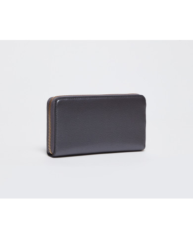 PORTAFOGLIO LIU JO  ECS S BIFOL ANTRACITE GRANDE ZIP 19X2X10CM AF4025 E0037 04020
