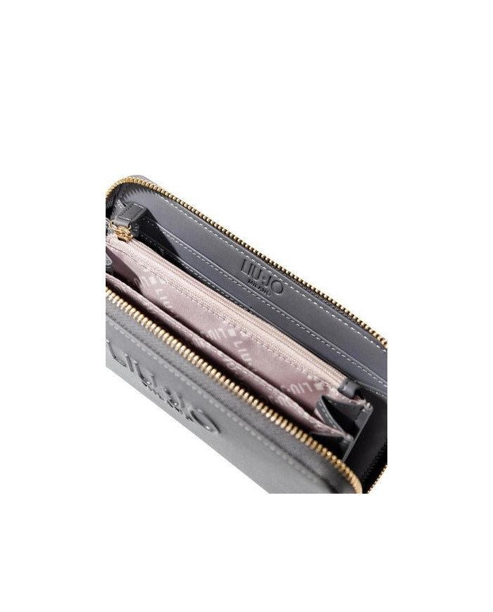PORTAFOGLIO LIU JO  DONNA ECS XL ZIP AROUND  ANTRACITE 19x10x2.5CM AF5170 E0087 00071