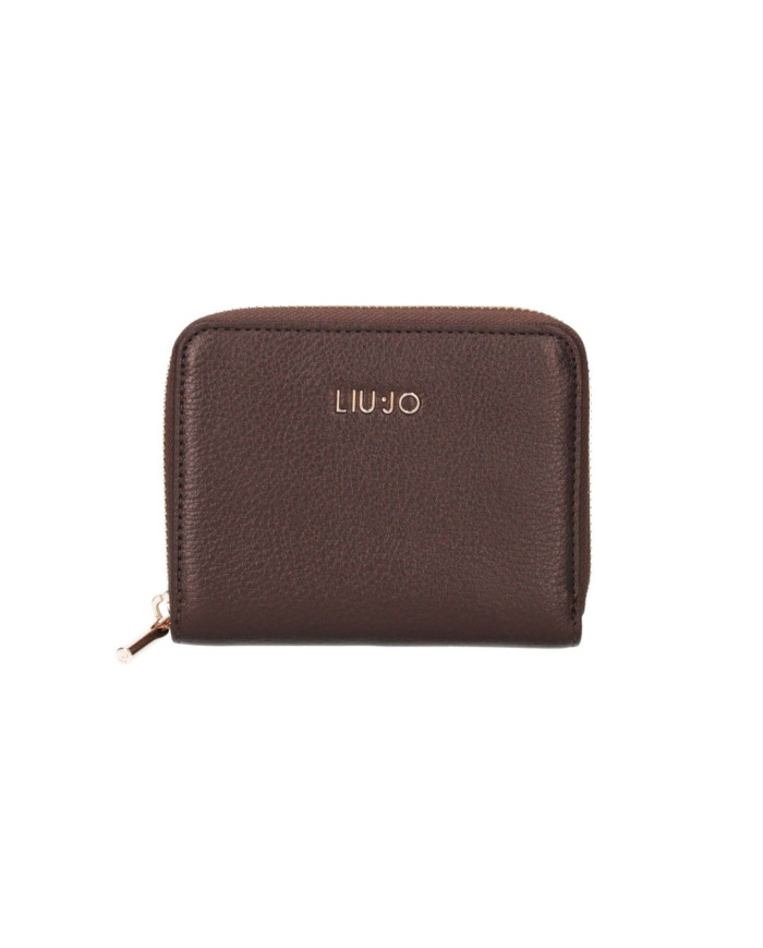 PORTAFOGLIO LIU JO  ECS M ZIP BROWN STONE 12,5X2X10CM AF4281 E0037 X0582