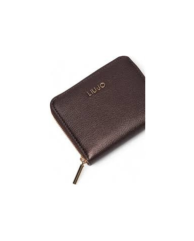 PORTAFOGLIO LIU JO  ECS M ZIP BROWN STONE 12,5X2X10CM AF4281 E0037 X0582
