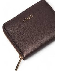 PORTAFOGLIO LIU JO  ECS M ZIP BROWN STONE 12,5X2X10CM AF4281 E0037 X0582