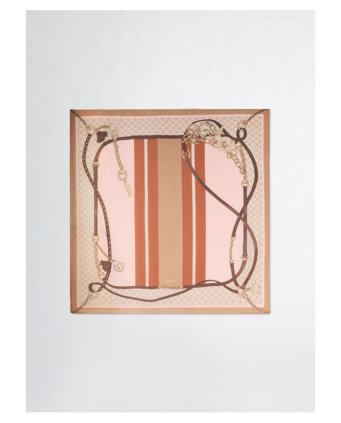FOULARD LIU JO DONNA  FOULARD MANHATTAN 120X120 NATURALE 2A5053 T0300 00005