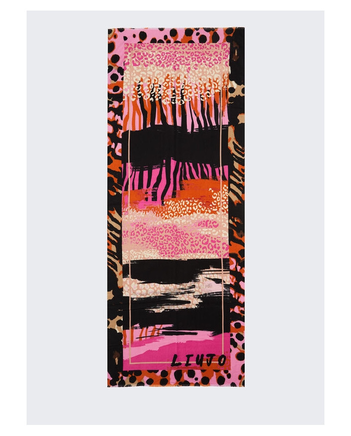 FOULARD LIU JO DONNA STOLA STAMPA ANIMALIER 2F4089 T0300 92434