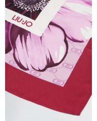 FOULARD LIU JO DONNA STOLA SANGRIA FLOREALE 90X90CM 2A5027 T0300 00949