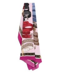 FOULARD LIU JO DONNA STOLA MIX OF BELTS PINK 120x120CM 2A5028 T0300 72624