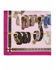 FOULARD LIU JO DONNA STOLA MIX OF BELTS PINK 120x120CM 2A5028 T0300 72624