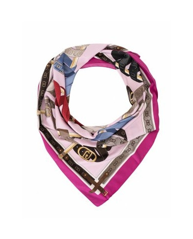 FOULARD LIU JO DONNA STOLA MIX OF BELTS PINK 120x120CM 2A5028 T0300 72624