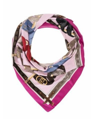 FOULARD LIU JO DONNA STOLA MIX OF BELTS PINK 120x120CM 2A5028 T0300 72624