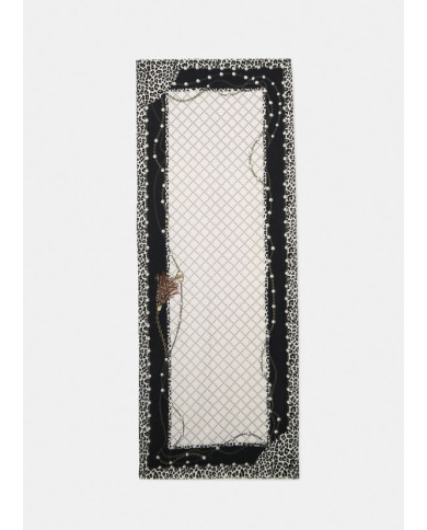 FOULARD LIU JO DONNA ECS STOLA PEARLS ANIMAL BLACK 70X180 2F5081 T0300 22222