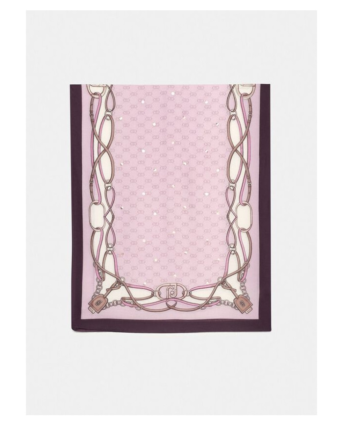 FOULARD LIU JO DONNA ECS STOLA DOUBLE STRAP FRAGRANT LILLAC 70X180 2F5079 T0300 43204