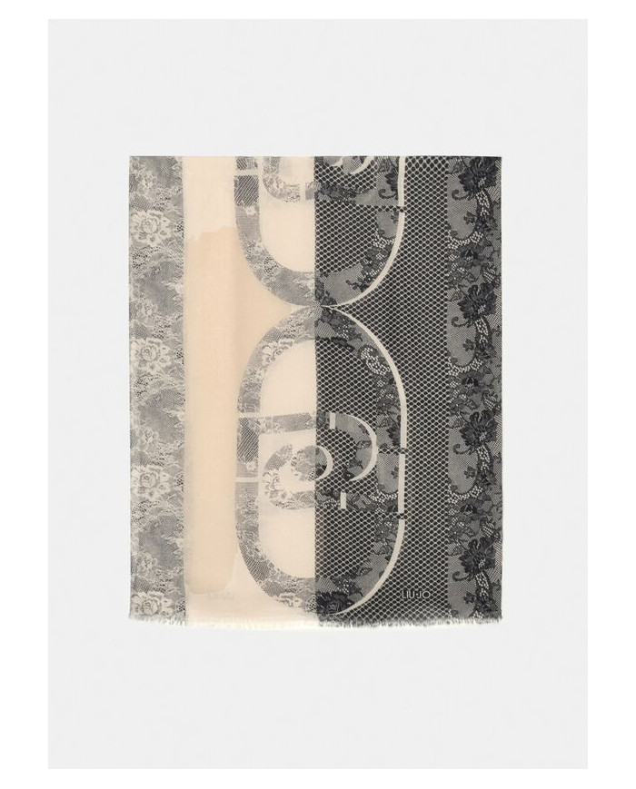 FOULARD LIU JO DONNA  ECS STOLA LACE BEIGE 70X180 2F5068 T0300 00365