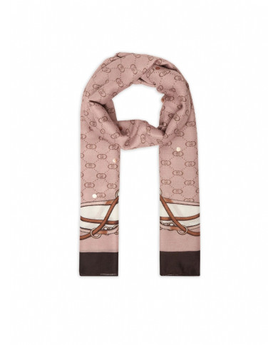 FOULARD LIU JO DONNA ECS STOLA DOUBLE STRAP NATURALE 70X180 2F5079 T0300 00005