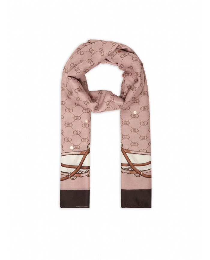 FOULARD LIU JO DONNA ECS STOLA DOUBLE STRAP NATURALE 70X180 2F5079 T0300 00005