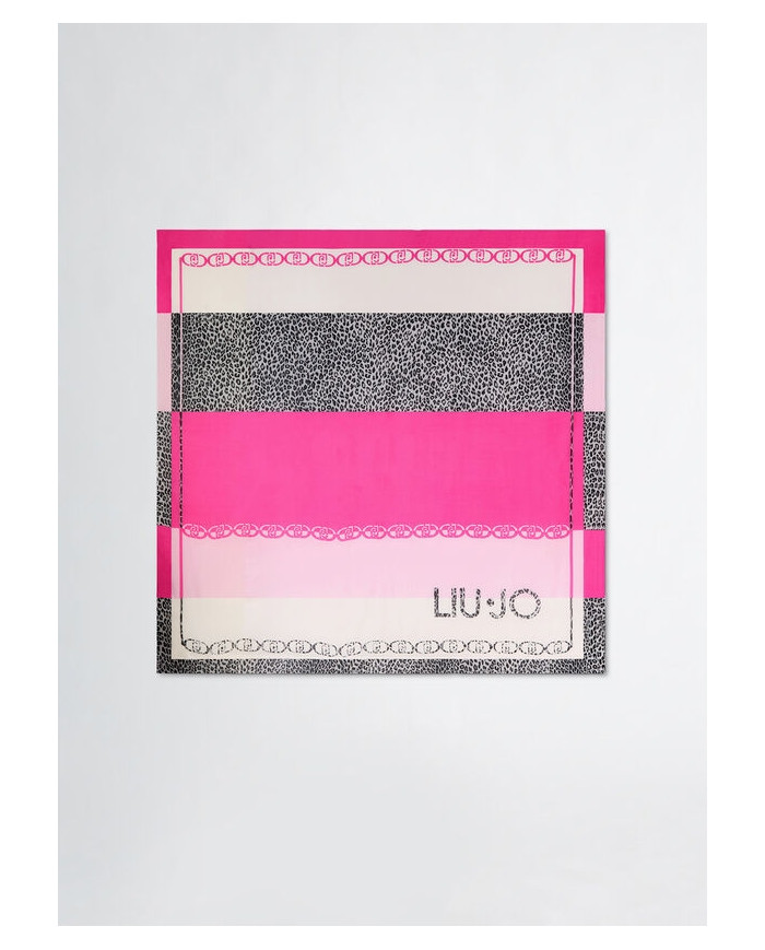 FOULARD LIU JO DONNA STOLA MACULA C/BLOCK DENIM 120x120CM 2A5034 T0300 72624